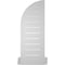 Ekena Millwork Quarter Round Top Right Surface Mount PVC Gable Vent w/ 2"W x 2"P Brickmould Sill Frame, 12"W x 32"H GVPQR12X3203SF - alternate 2